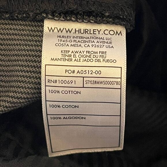 Hurley Men's Shorts Gray Pinstriped Size 40 Style# MWS0000780 - Picture 6 of 7